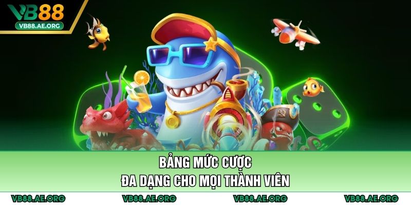 Bảng mức cược đa dạng cho mọi thành viên